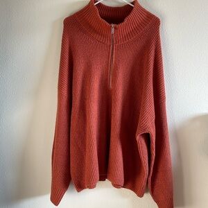 NWT Women’s XXL Half Zip Sweater - Old Navy Brand - Umbria Color - so cozy!!!